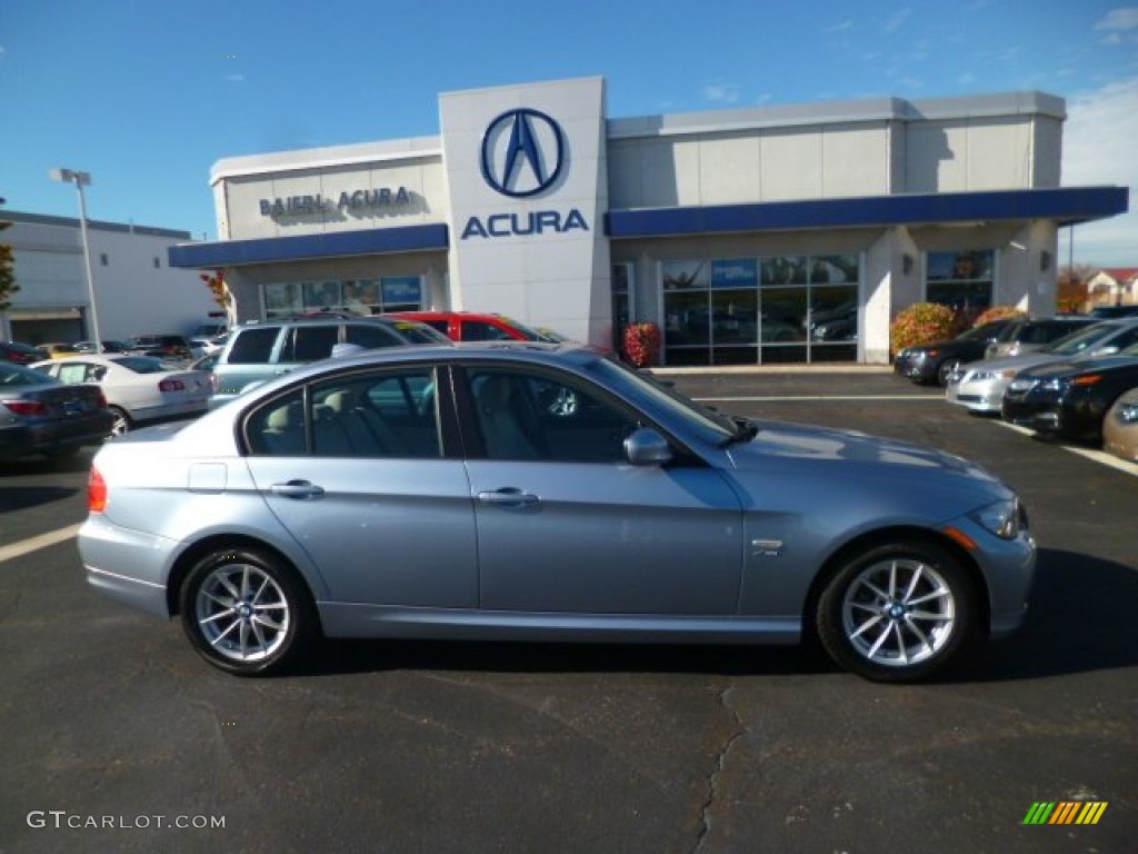 2010 3 Series 328i xDrive Sedan - Blue Water Metallic / Oyster/Black Dakota Leather photo #8