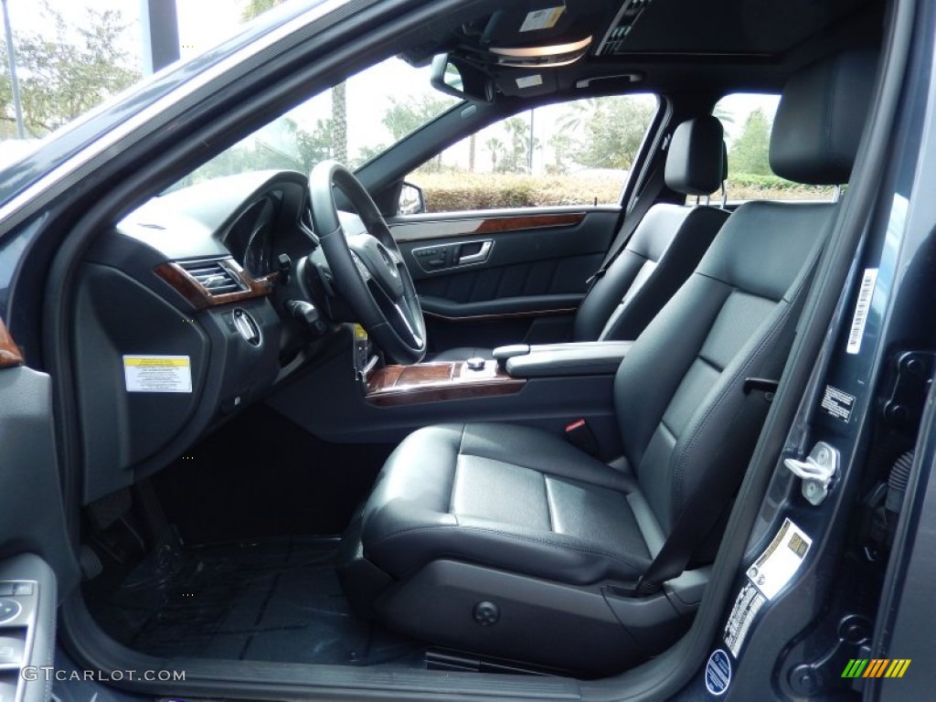 Black Interior 2013 Mercedes-Benz E 350 4Matic Sedan Photo #87646114