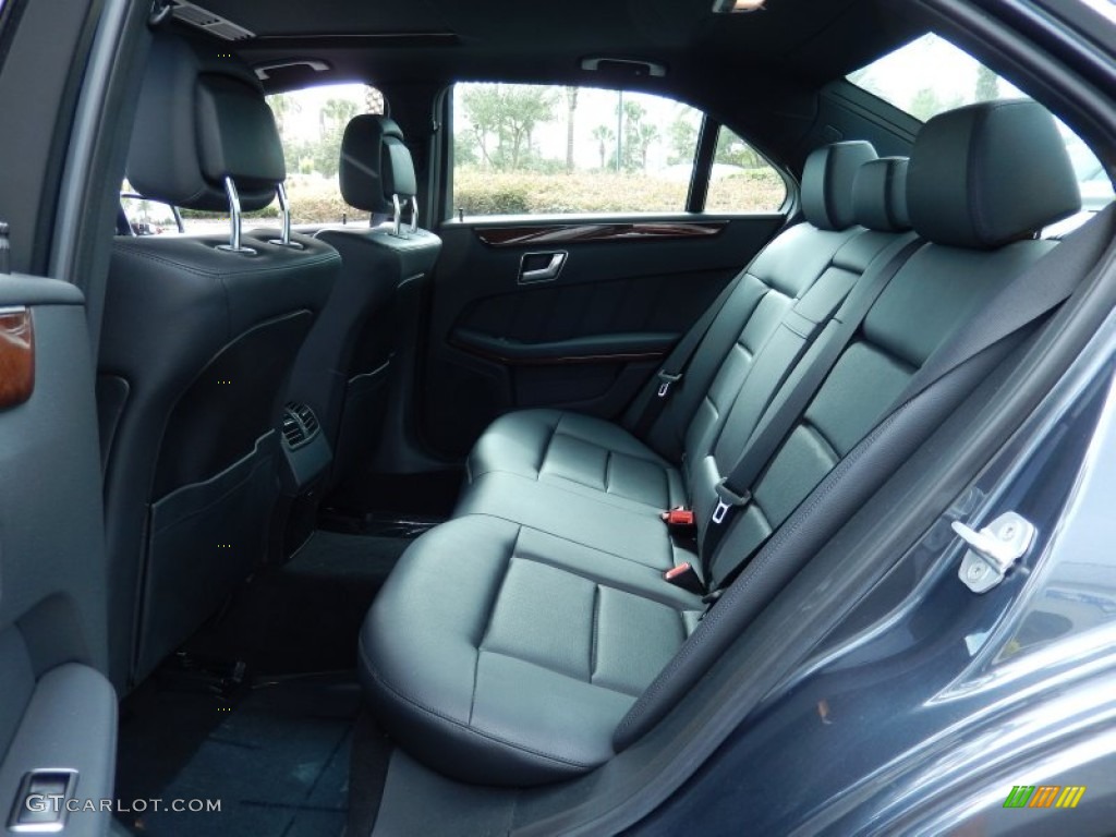2013 Mercedes-Benz E 350 4Matic Sedan Rear Seat Photo #87646189