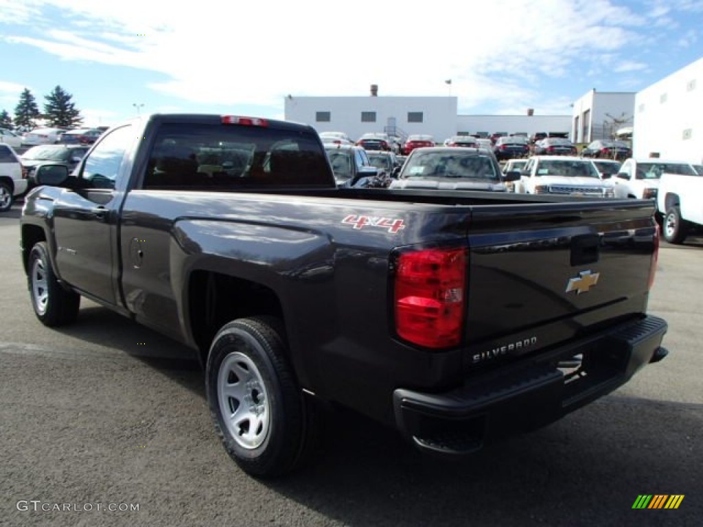 2014 Silverado 1500 WT Regular Cab 4x4 - Tungsten Metallic / Jet Black photo #8