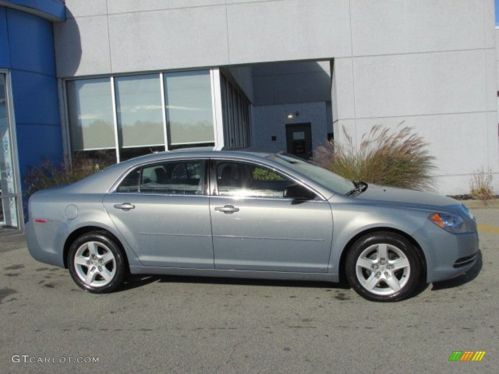 2009 Malibu LS Sedan - Golden Pewter Metallic / Titanium photo #2