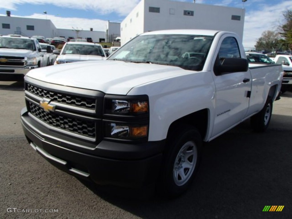 2014 Silverado 1500 WT Regular Cab - Summit White / Jet Black/Dark Ash photo #2