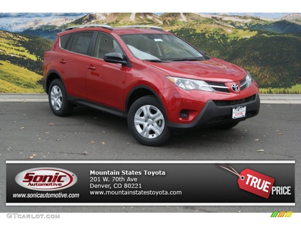 2013 RAV4 LE - Barcelona Red Metallic / Ash photo #1