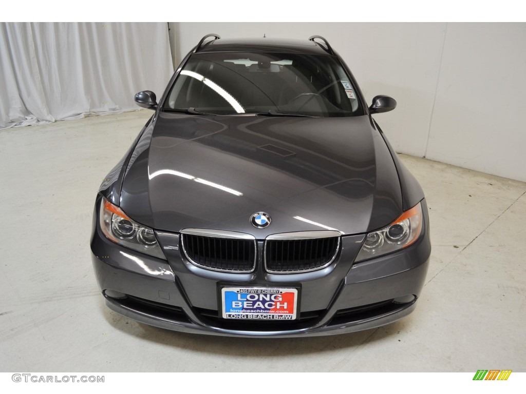 2007 3 Series 328i Wagon - Sparkling Graphite Metallic / Black photo #4