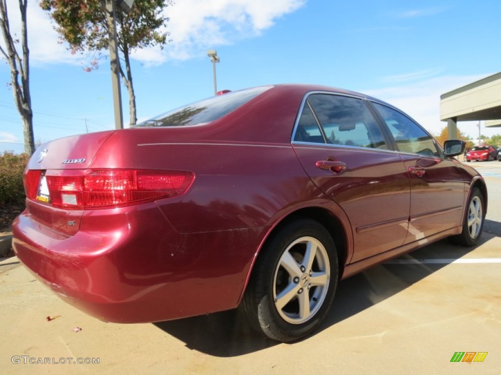 2005 Accord EX-L Sedan - Redondo Red Pearl / Black photo #3