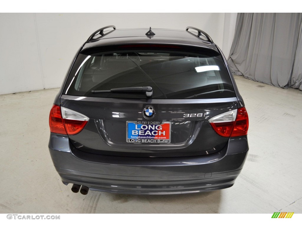 2007 3 Series 328i Wagon - Sparkling Graphite Metallic / Black photo #6