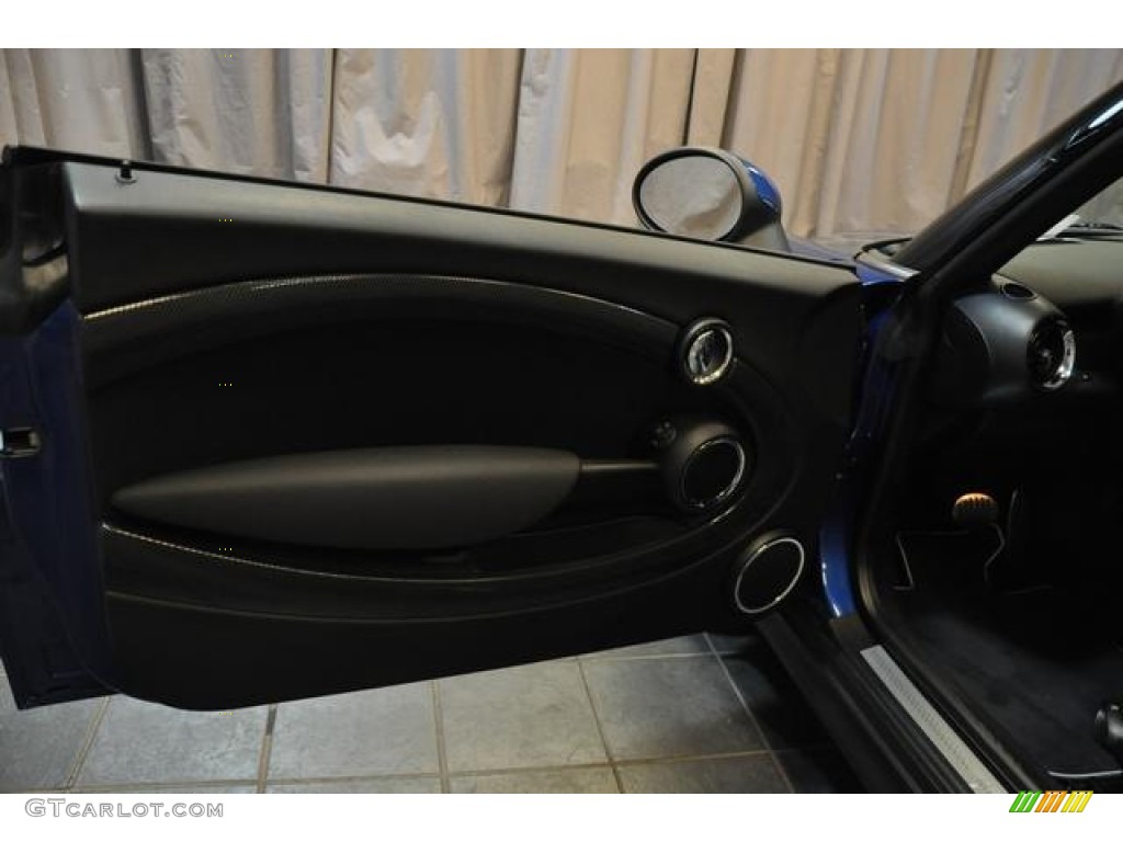 2012 Cooper S Convertible - Lightning Blue Metallic / Carbon Black photo #22