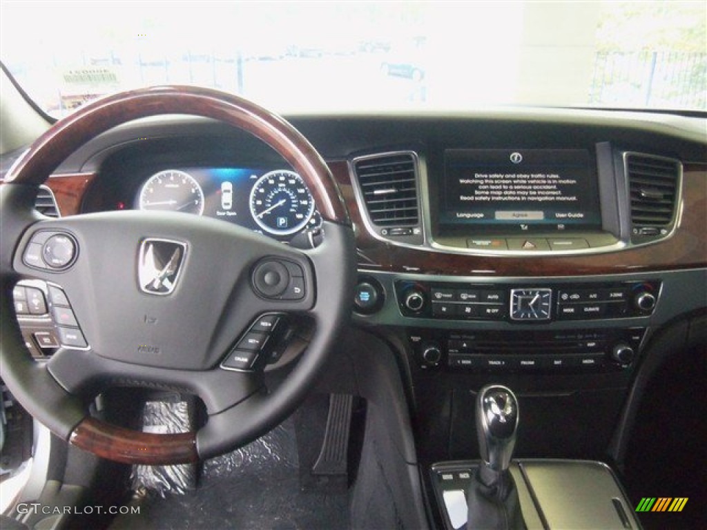 2014 Hyundai Equus Signature Jet Black Dashboard Photo #87648712
