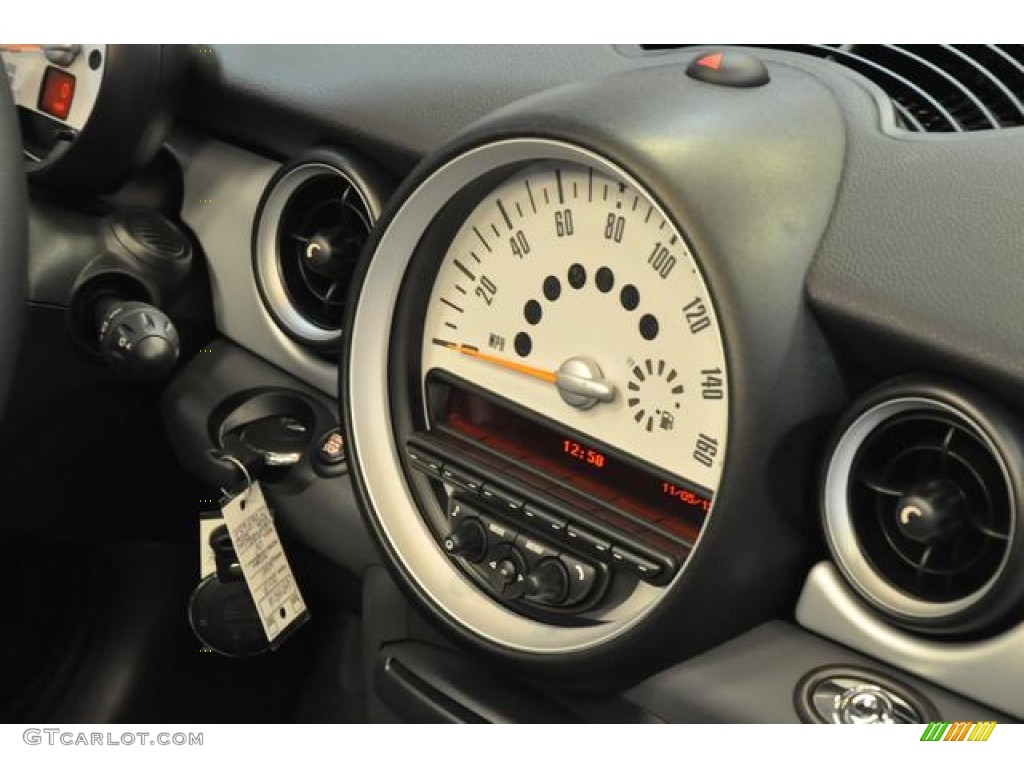 2012 Cooper Convertible - Highclass Gray Metallic / Carbon Black photo #10