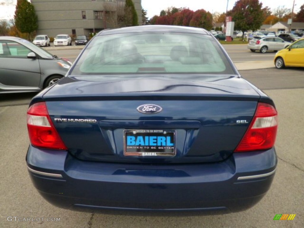 2005 Five Hundred SEL - Dark Blue Pearl Metallic / Shale Grey photo #5