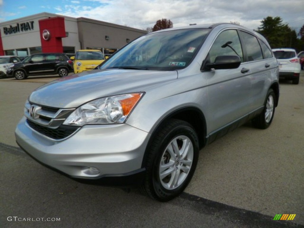 2010 CR-V EX AWD - Alabaster Silver Metallic / Black photo #3