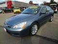 2007 Cool Blue Metallic Honda Accord EX-L V6 Sedan  photo #3