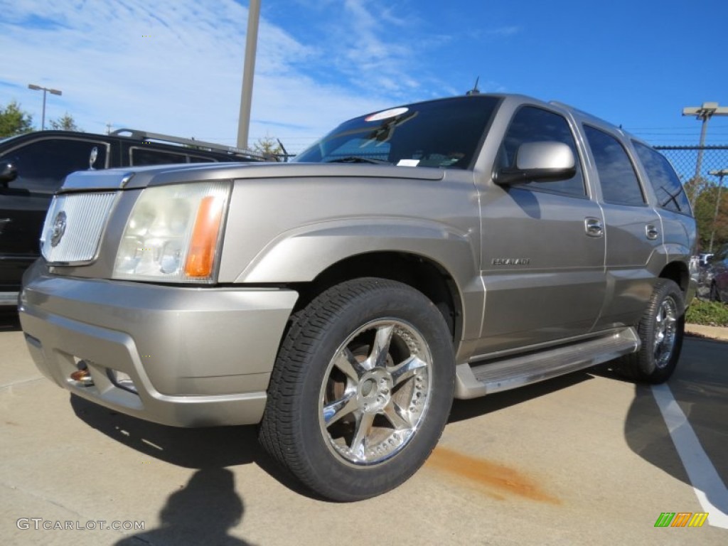 2002 Escalade AWD - Silver Sand / Shale photo #1