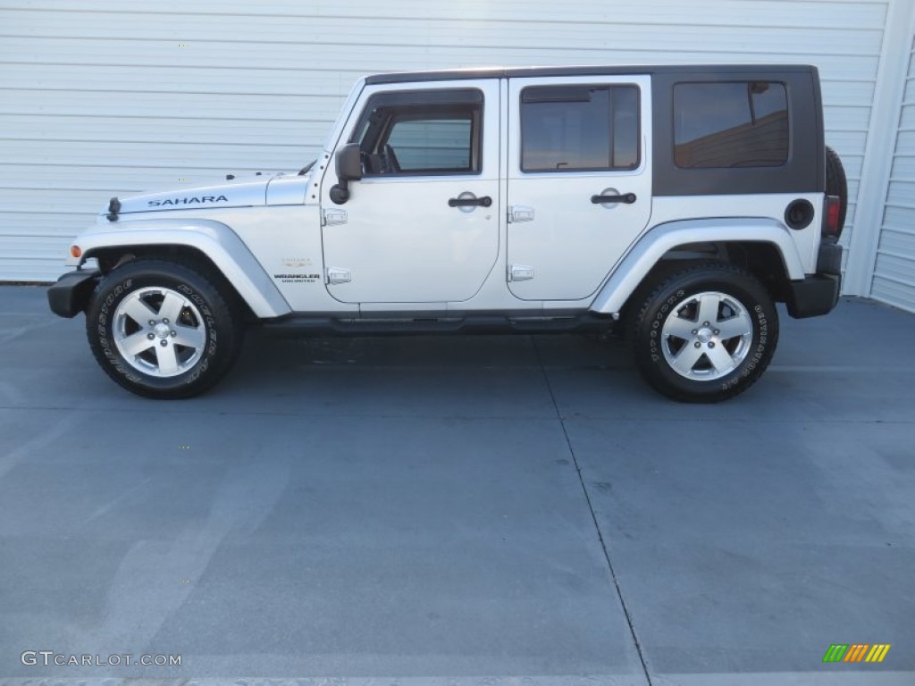 2008 Wrangler Unlimited Sahara - Bright Silver Metallic / Dark Slate Gray/Med Slate Gray photo #6