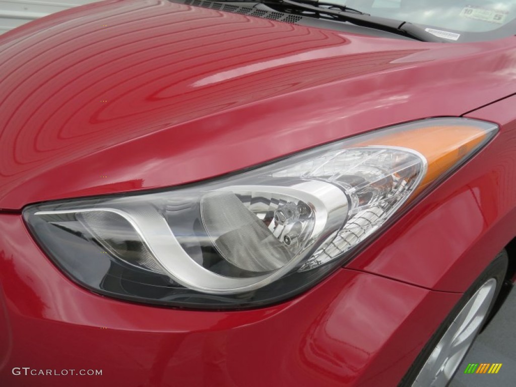 2013 Elantra Limited - Sparkling Ruby / Beige photo #9