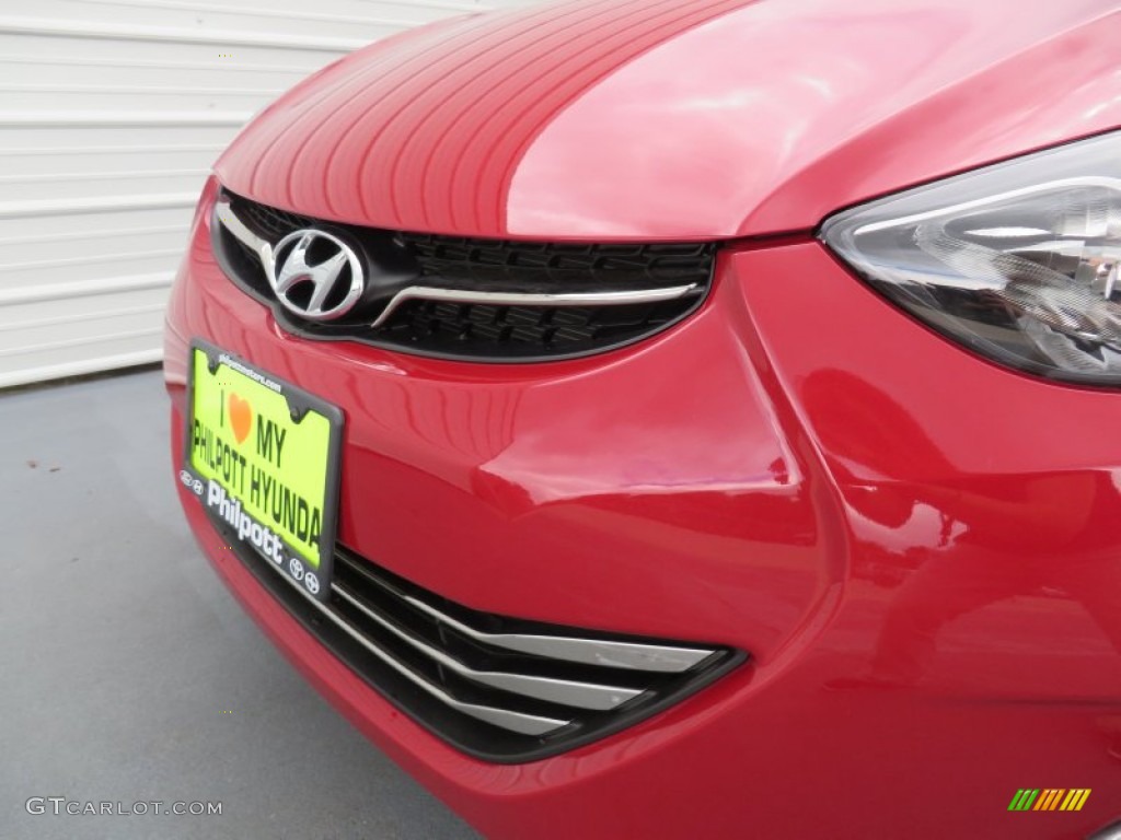 2013 Elantra Limited - Sparkling Ruby / Beige photo #11