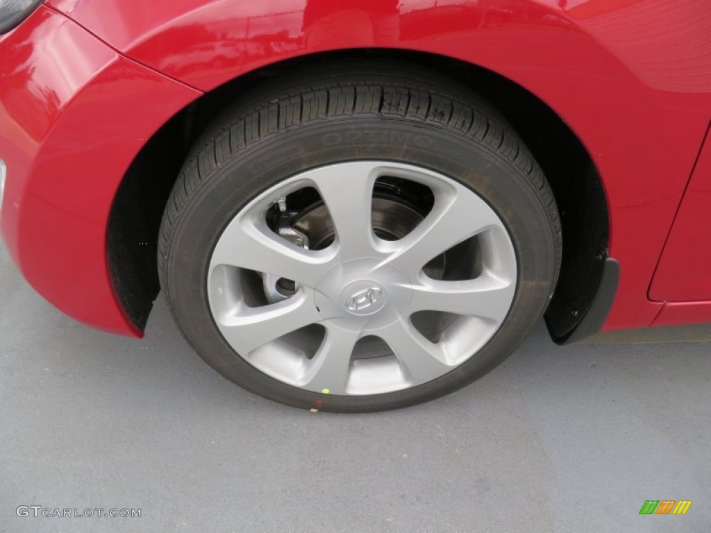 2013 Elantra Limited - Sparkling Ruby / Beige photo #12