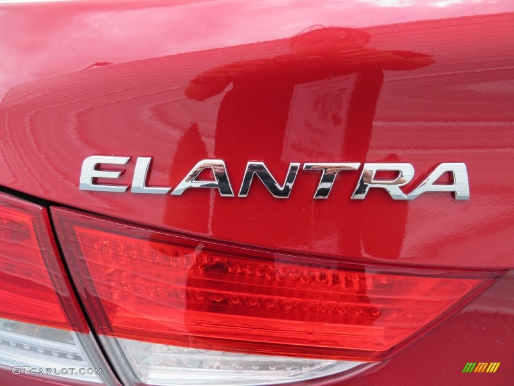 2013 Elantra Limited - Sparkling Ruby / Beige photo #14