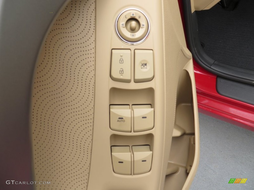 2013 Elantra Limited - Sparkling Ruby / Beige photo #24
