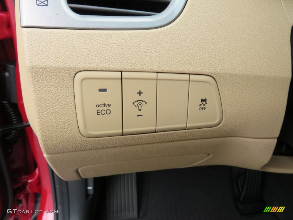 2013 Elantra Limited - Sparkling Ruby / Beige photo #34