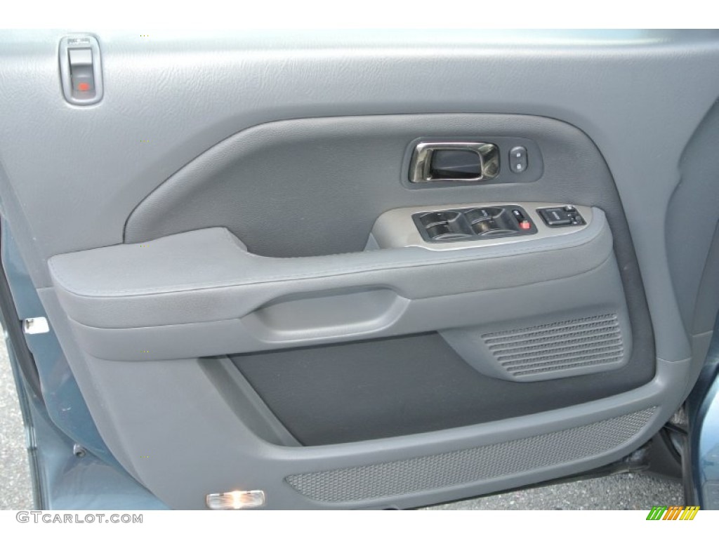 2008 Pilot EX-L - Steel Blue Metallic / Gray photo #10