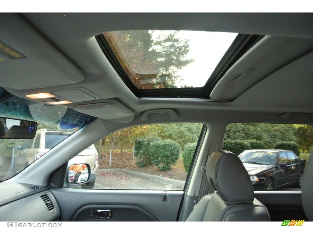 2008 Pilot EX-L - Steel Blue Metallic / Gray photo #12