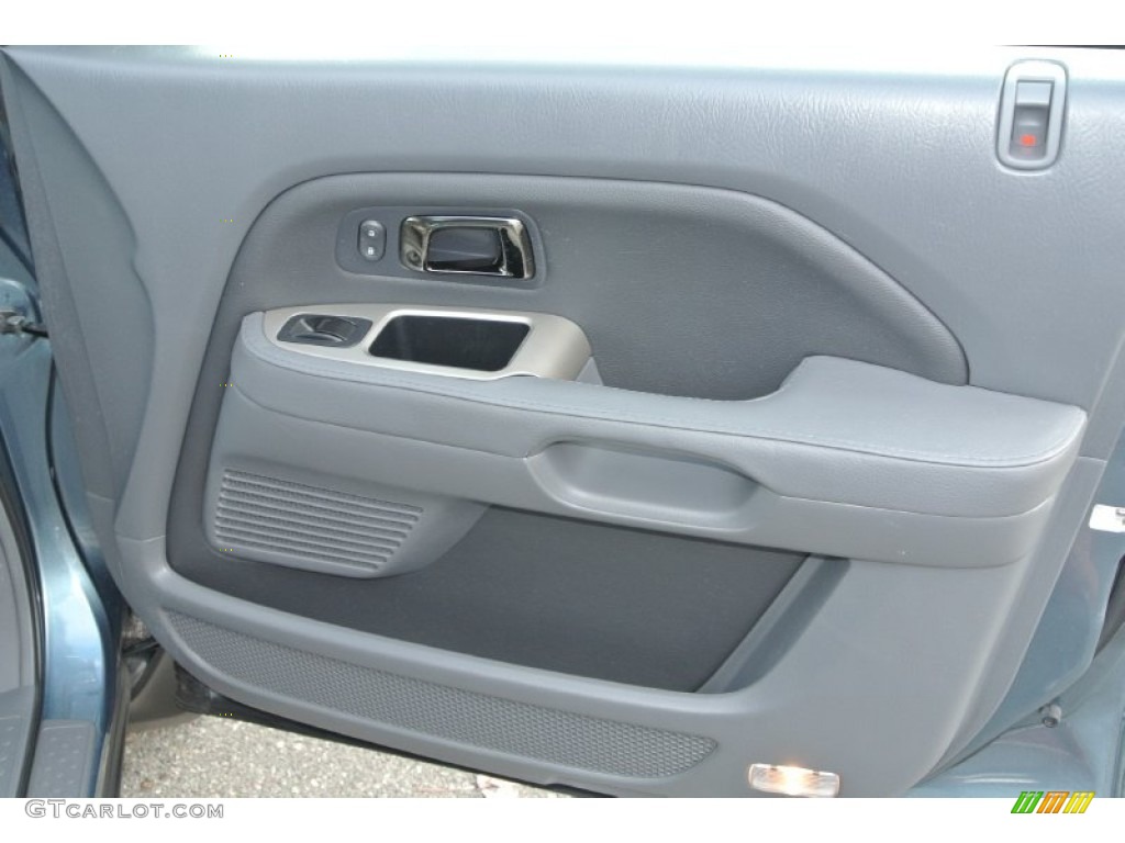 2008 Pilot EX-L - Steel Blue Metallic / Gray photo #23