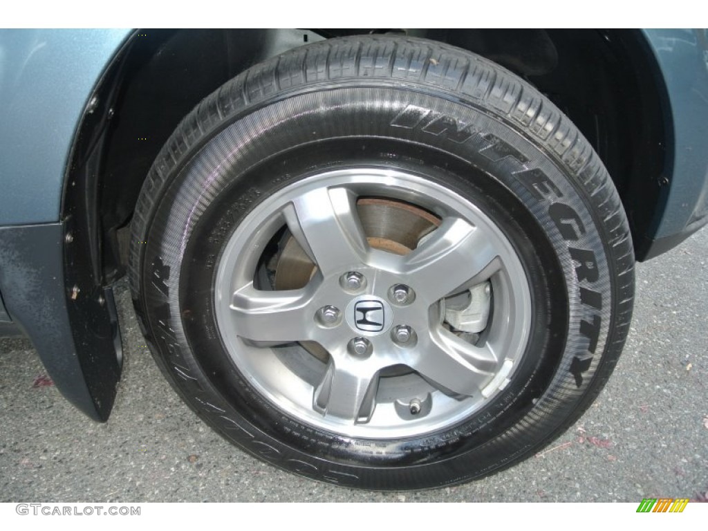 2008 Pilot EX-L - Steel Blue Metallic / Gray photo #26