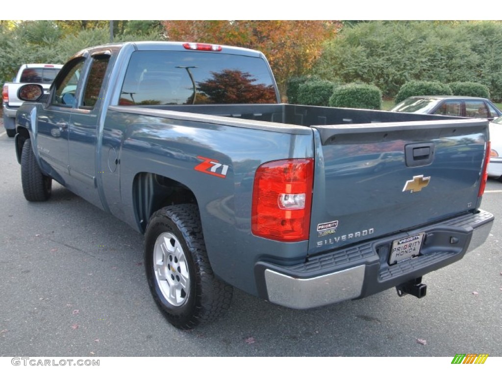 2009 Silverado 1500 LT Extended Cab - Blue Granite Metallic / Ebony photo #5