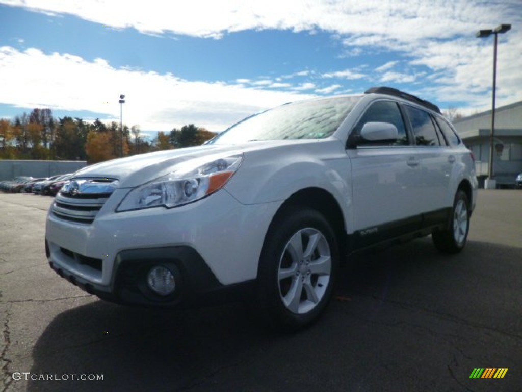Satin White Pearl 2013 Subaru Outback 2.5i Premium Exterior Photo #87655189