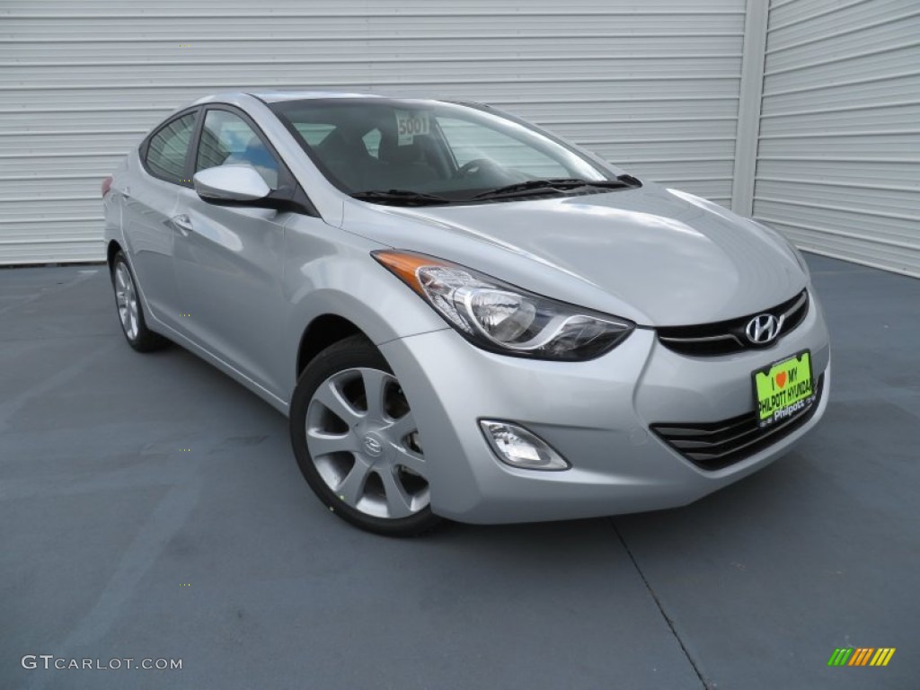 2013 Elantra Limited - Shimmering Air Silver / Gray photo #1