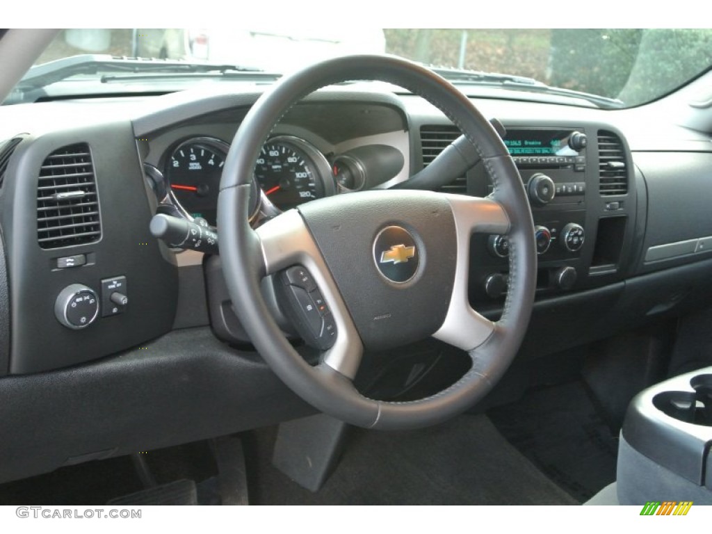 2009 Silverado 1500 LT Extended Cab - Blue Granite Metallic / Ebony photo #28
