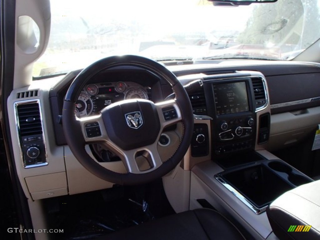 2014 Ram 2500 Laramie Longhorn Crew Cab 4x4 Black/Cattle Tan Dashboard Photo #87656608