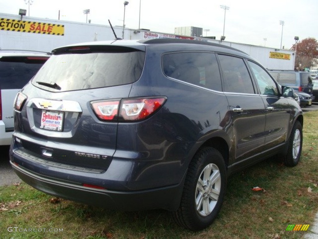 2013 Traverse LT - Atlantis Blue Metallic / Ebony photo #4