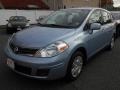 2012 Arctic Blue Metallic Nissan Versa 1.8 S Hatchback  photo #8