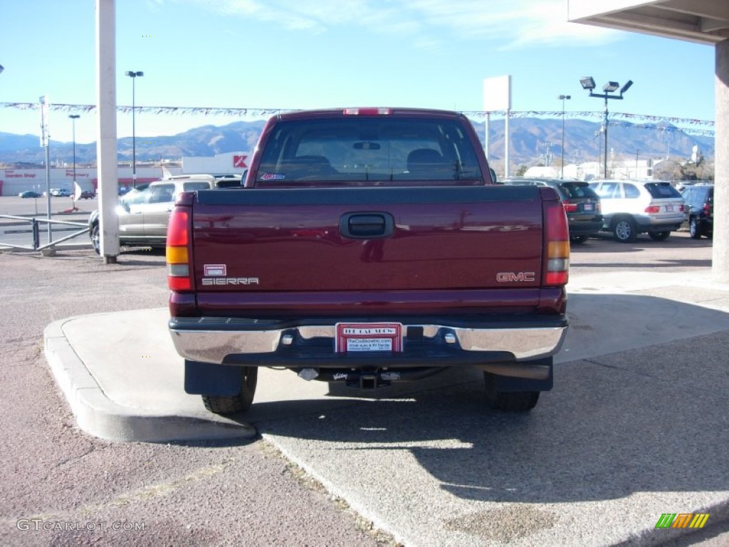 1999 Sierra 1500 SLE Extended Cab 4x4 - Dark Toreador Red Metallic / Graphite photo #10