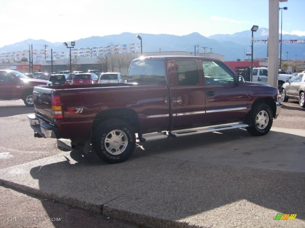 1999 Sierra 1500 SLE Extended Cab 4x4 - Dark Toreador Red Metallic / Graphite photo #11