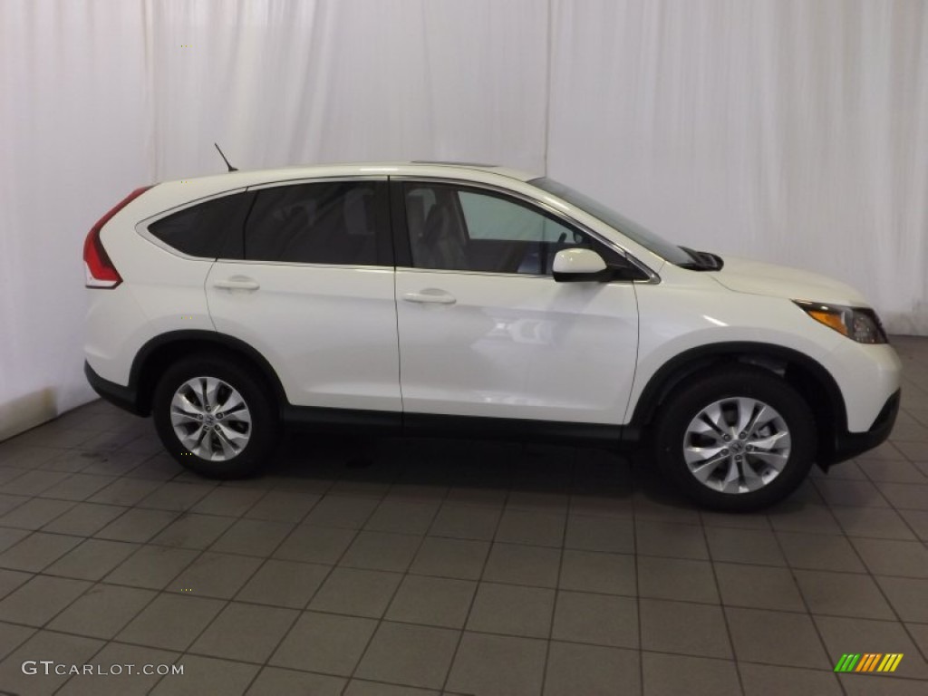 2014 CR-V EX - White Diamond Pearl / Beige photo #5