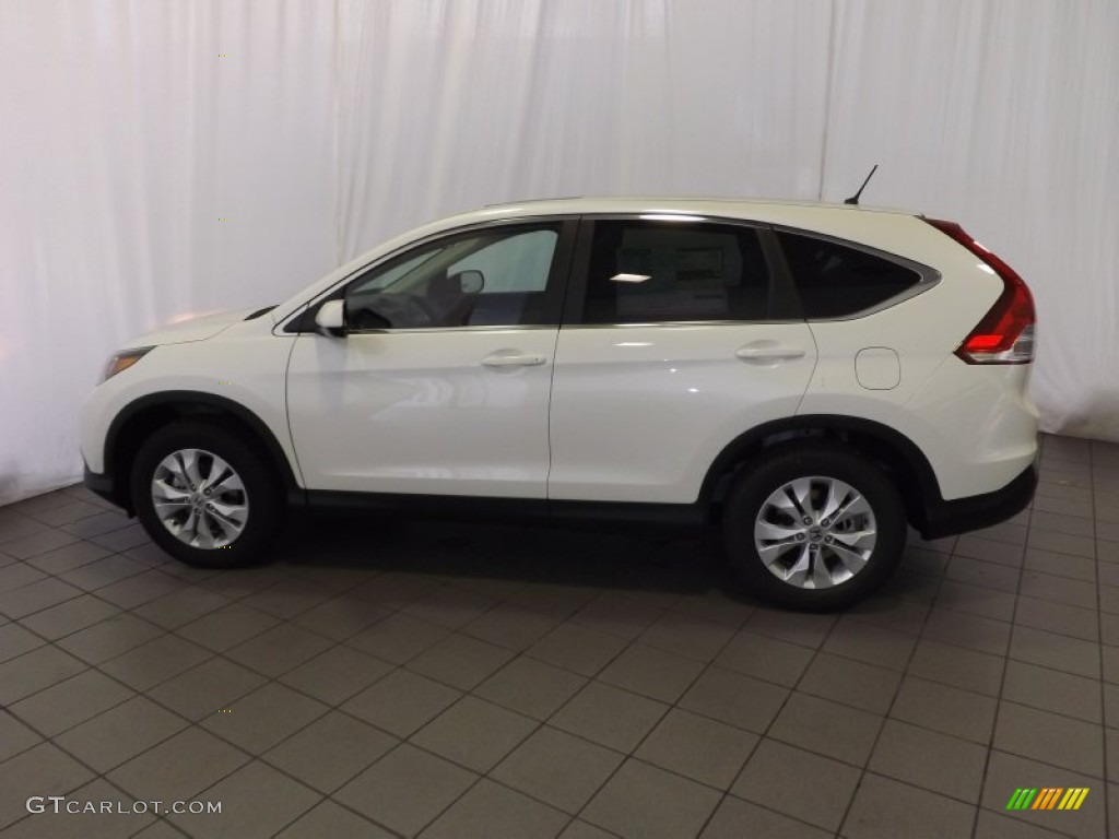 2014 CR-V EX - White Diamond Pearl / Beige photo #8