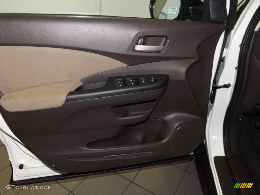 2014 CR-V EX - White Diamond Pearl / Beige photo #9