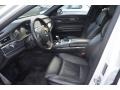 Black 2011 BMW 7 Series 750i xDrive Sedan Interior Color