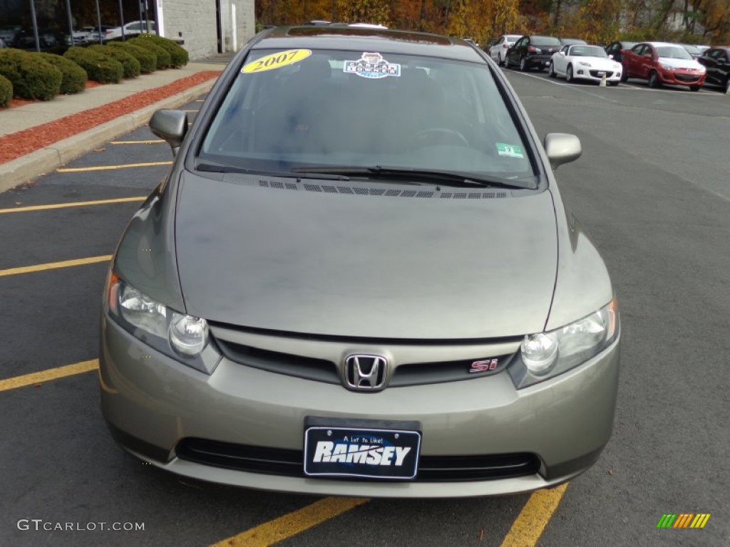 2007 Civic Si Sedan - Galaxy Gray Metallic / Black photo #2