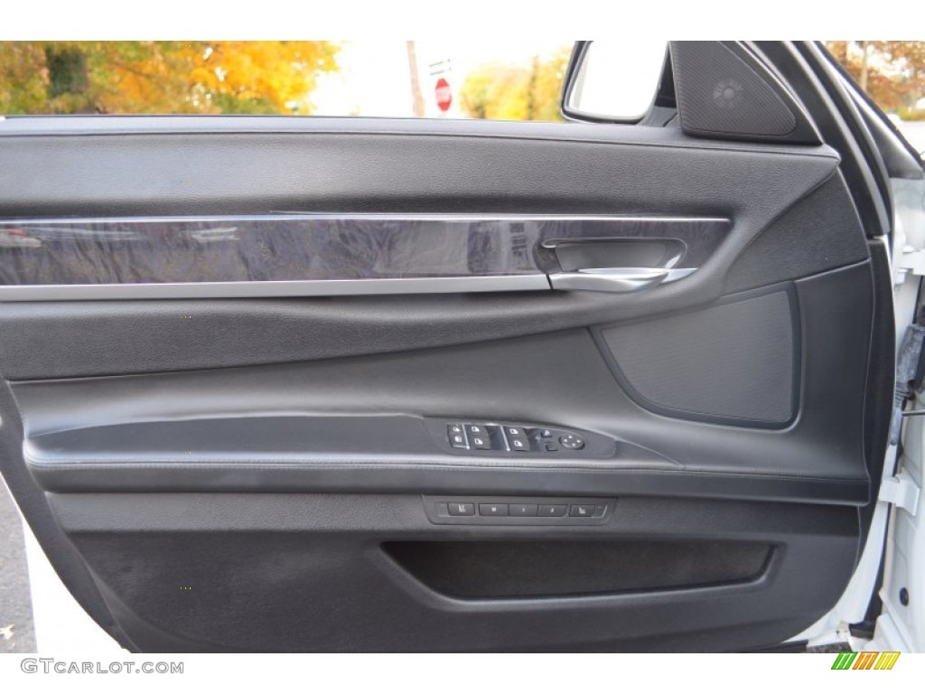 2011 BMW 7 Series 750i xDrive Sedan Black Door Panel Photo #87663376