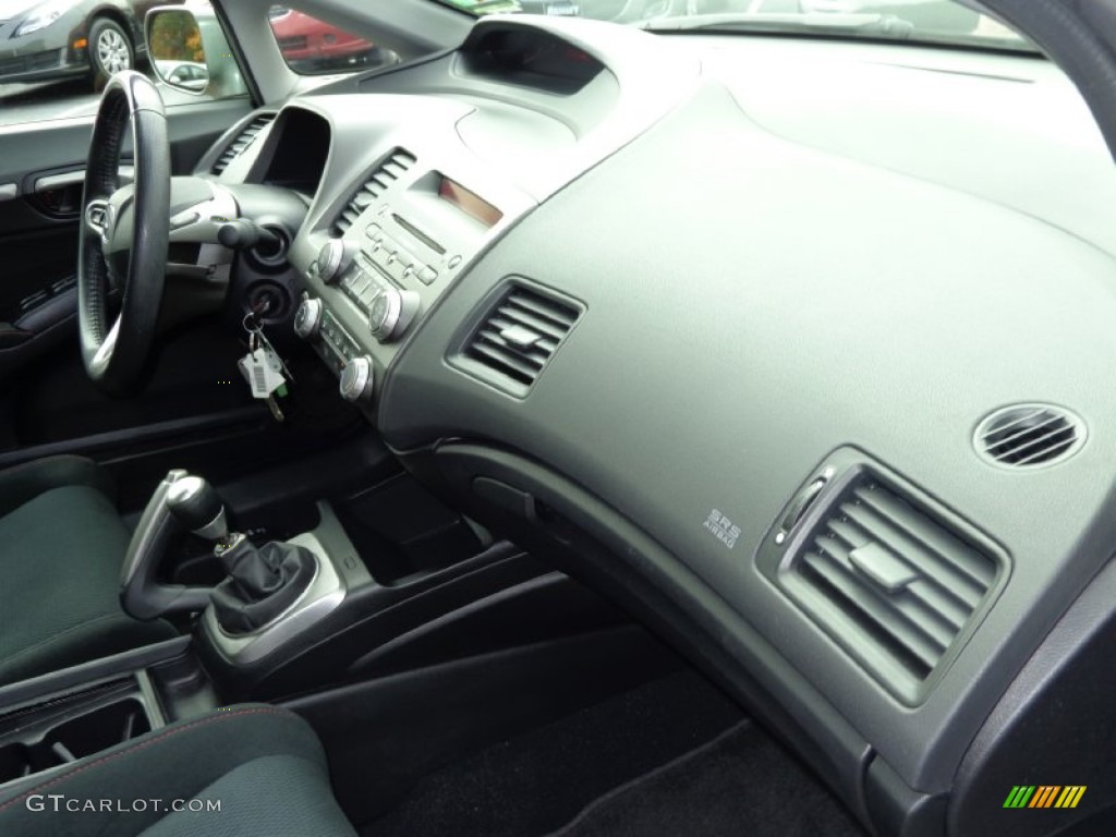 2007 Civic Si Sedan - Galaxy Gray Metallic / Black photo #10