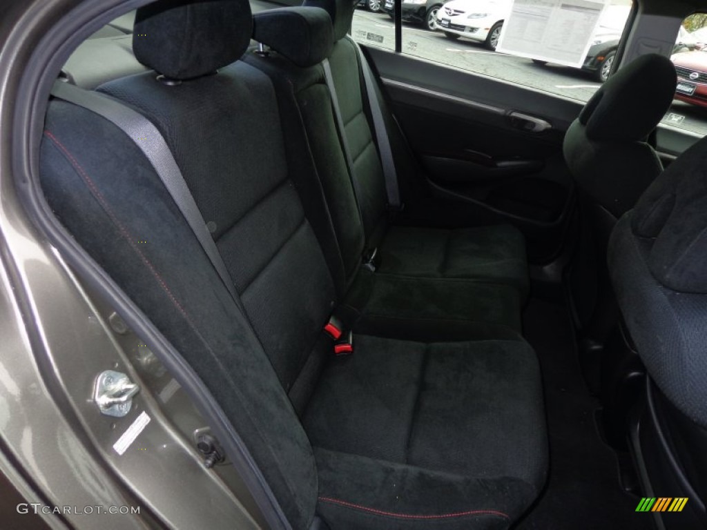 2007 Civic Si Sedan - Galaxy Gray Metallic / Black photo #13