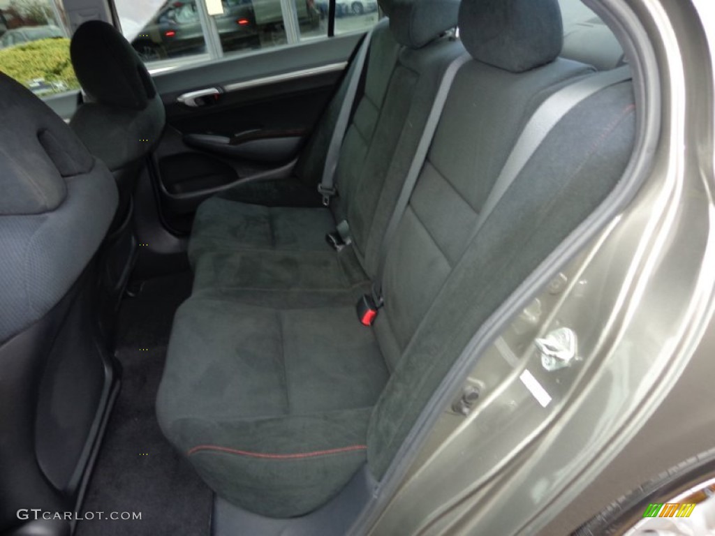 2007 Civic Si Sedan - Galaxy Gray Metallic / Black photo #16