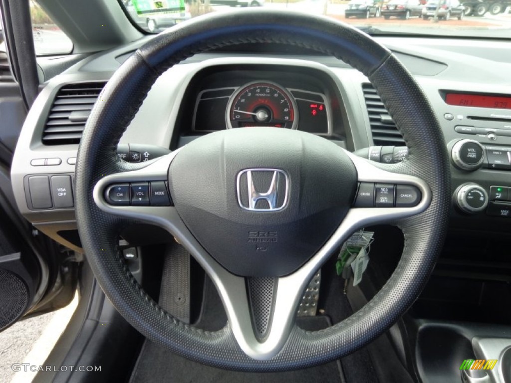 2007 Civic Si Sedan - Galaxy Gray Metallic / Black photo #20