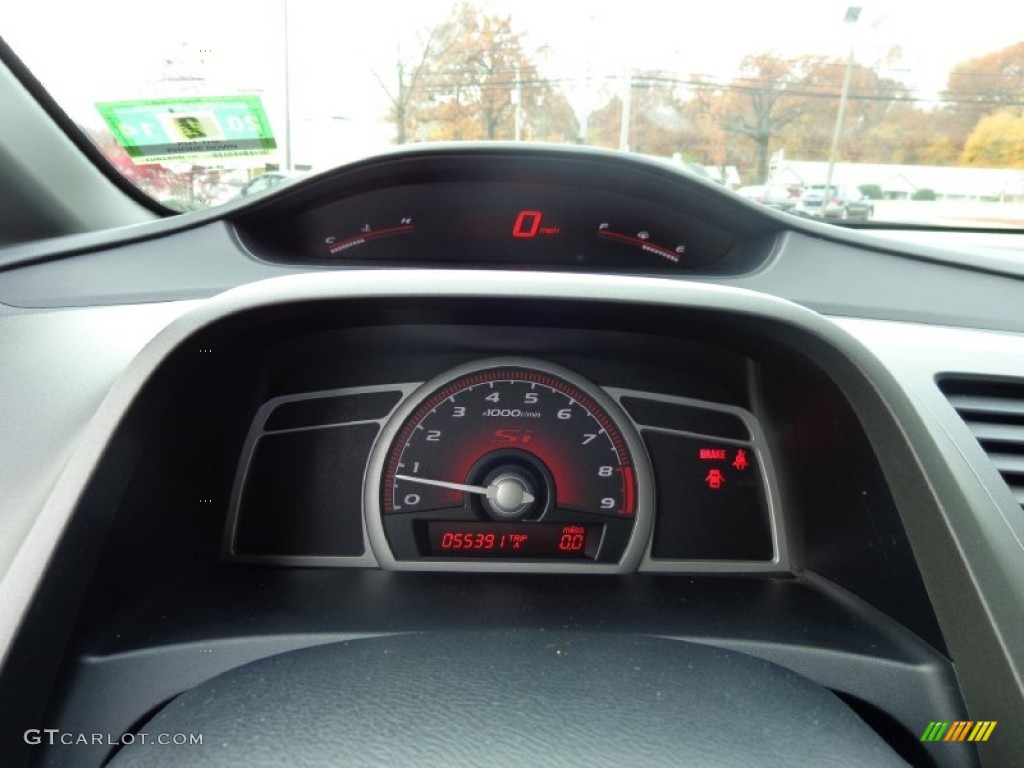 2007 Civic Si Sedan - Galaxy Gray Metallic / Black photo #23