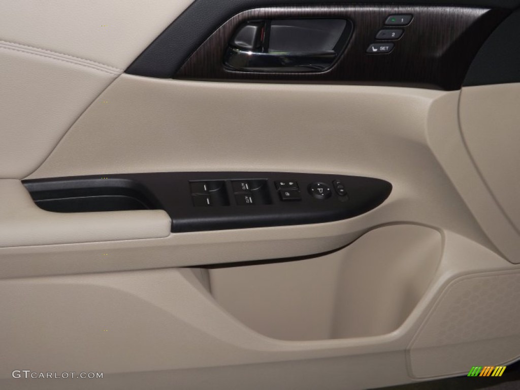2014 Accord Hybrid Touring Sedan - Modern Steel Metallic / Ivory photo #11