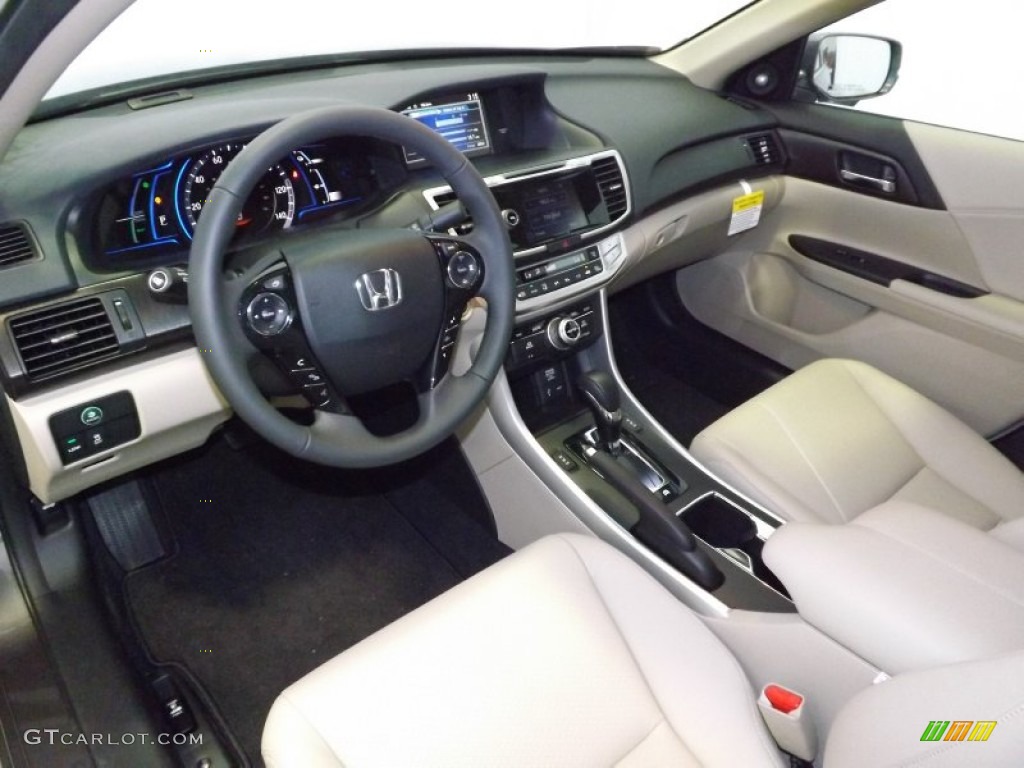 Ivory Interior 2014 Honda Accord Hybrid Touring Sedan Photo #87663646